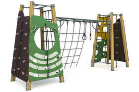 Childrens playground with sports elements