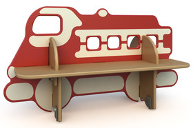 Bench "Fire truck" for children