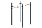 Four multi-level
 Chinning bars