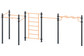 Arm walk “Snake”,
Sweden wall bars and
4 classical grip chinning Bar
 Classical grip and one chinning bar with hammer grip
