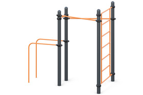 Two chinning bars 
classical grip,
Sweden wall bars, bars