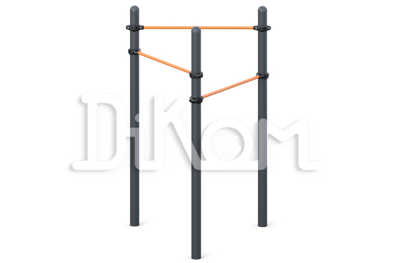 Three multi-level
 Chinning bar