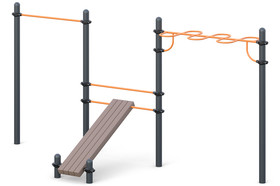 Classic Grip Chinning Bar, 
Bench for abs exercises, 
Chinning bar, “Snake”