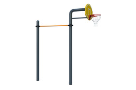 Сlassical grip chinning bar,
 basketball rack