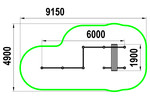 Cascade Tiered Chinning Bar
 with a bench for press