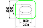 Children's table "Oval"
