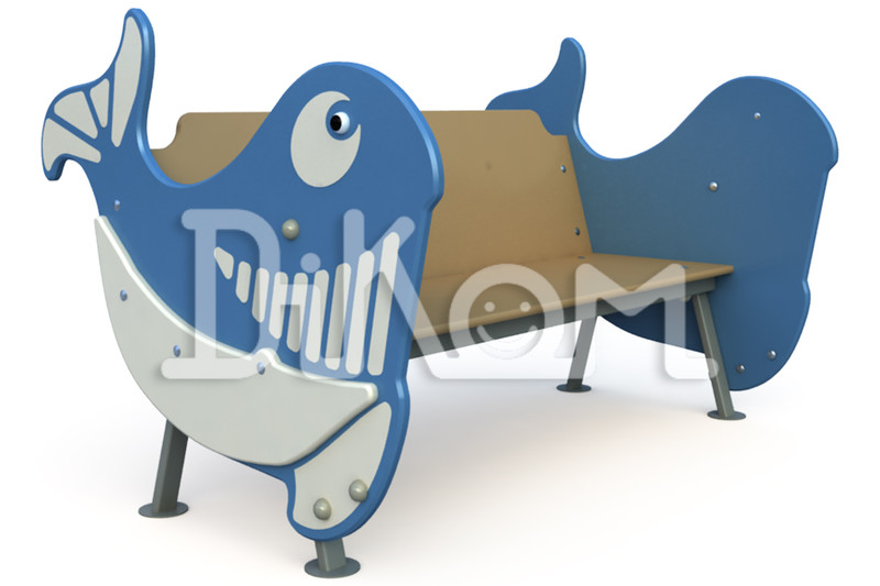 Bench "Whale" for children