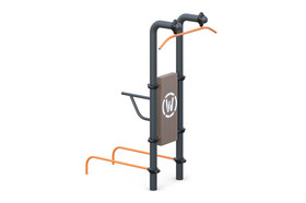 Chinning bar with a wide grip 
Chinning bar for push-ups from 
prone position, 
Bars for push-ups and leg raise