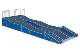 An element for a skate platform