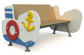 Bench "Steamboat" for children