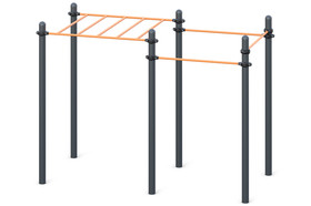 Arm walk with horizontal bars