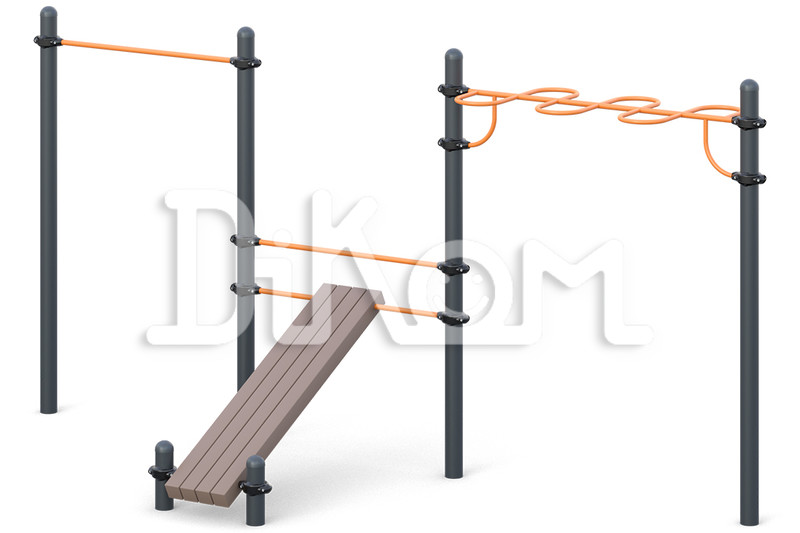 Classic Grip Chinning Bar, 
Bench for abs exercises, 
Chinning bar, “Snake”