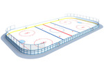 Hockey Box R-7,5m  safety net Н-1500mm behind the gate