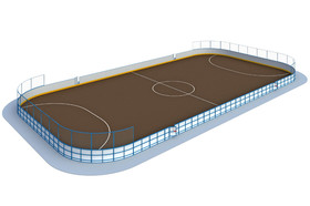 Hockey Box R-7,5m  safety net Н-1500mm behind the gate