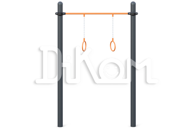 Chinning bar with rings