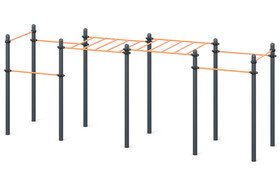 Classic arm walk
 Two-level 
 consisting of 6 grip chinning bars