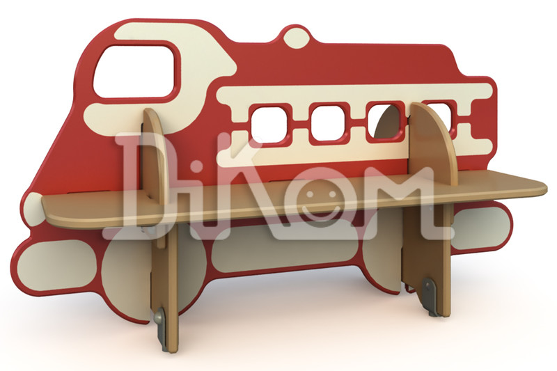 Bench "Fire truck" for children