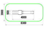 Slide "Goose" H=1500 мм.