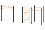 Arm walk “Snake”,
Sweden wall bars and
4 classical grip chinning Bar
 Classical grip and one chinning bar with hammer grip