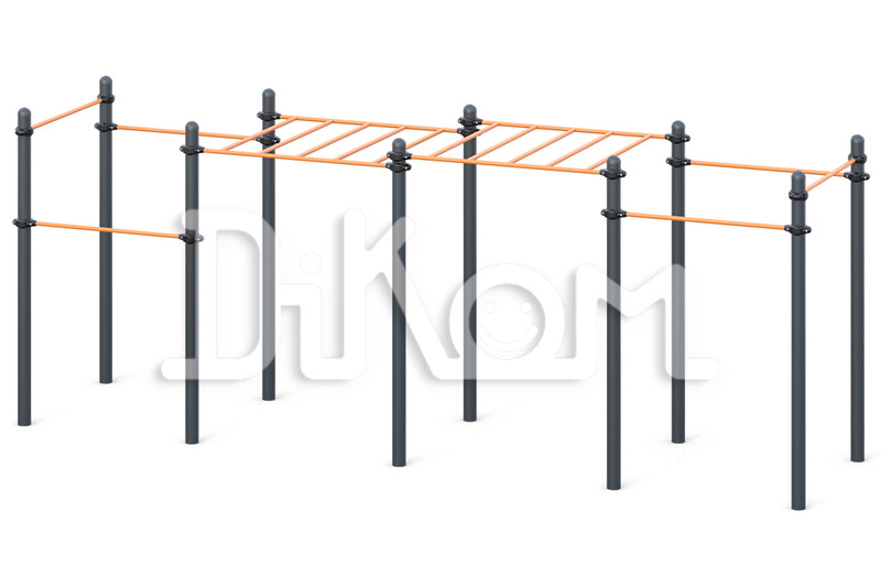 Classic arm walk
 Two-level 
 consisting of 6 grip chinning bars